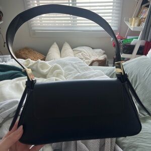 Black Zara Faux Leather Purse